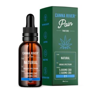 Canna River Broad Spectrum CBD:CBG Pain Tincture Natural 5.000 mg