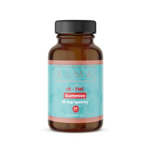 Alma Lab High Potency Delta 9 THC Gummies 10mg THC - Cereja  20 Gummies