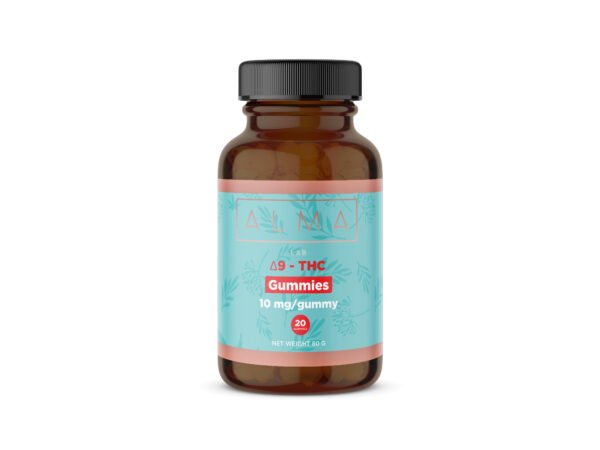 Alma Lab High Potency Delta 9 THC Gummies 10mg THC - Cereja  20 Gummies
