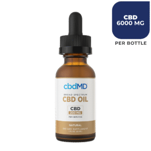 cbdMD Broad Spectrum CBD Oil Natural 6.000 mg