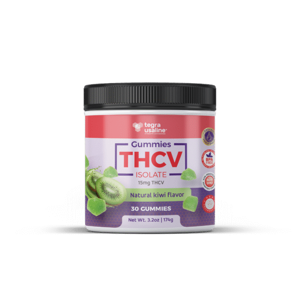 TEGRA USALINE Gummies THCV 15mg - Kiwi - 30 gummies