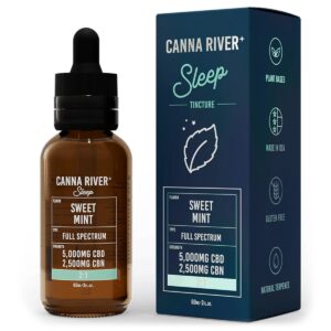 Canna River Sleep Tincture Full Spectrum CBD CBN 2:1 Sweet Mint