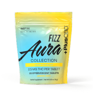 +PlusCBD Efervescente Fizz Aura 2.5mg THC - Limão  20 Tablets