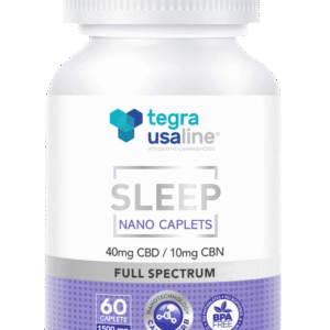 TEGRA USALINE SLEEP NANO CAPLETS 40MG CBD 10MG CBN FULL  SPECTRUM - 60CT